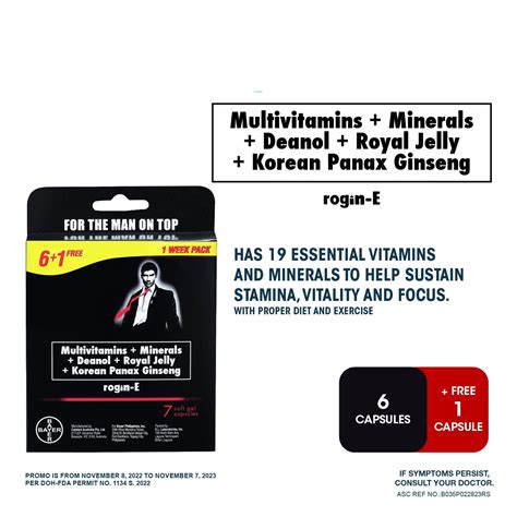 ROGIN E, Rogin E Multivitamins 1pack .